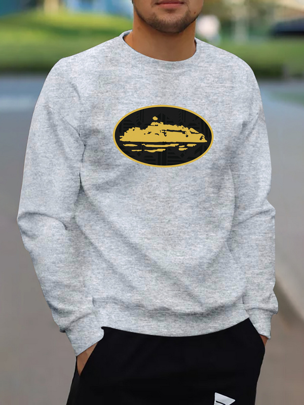Maglione da uomo con lettere e strass, a righe, con fondo a camicia, primavera e autunno, abbigliamento da uomo, nero, girocollo, casual da strada_voghion.com