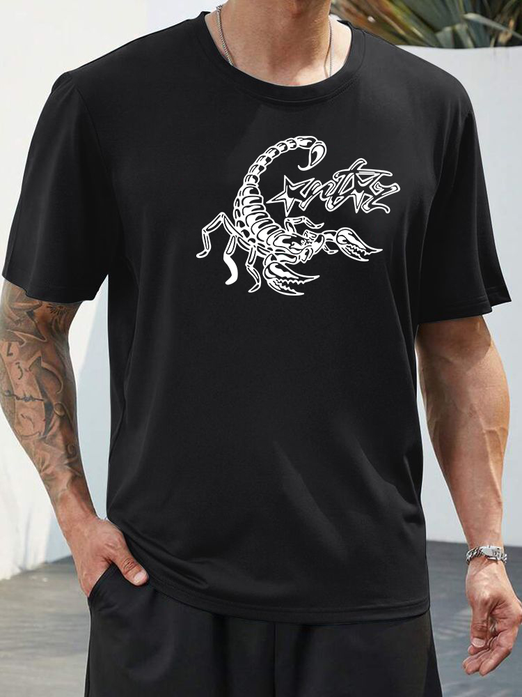 2024 New Men's Sport T-shirt Summer Leisure Short Sleeve Head Badminton Table Tennis Training Breathable_voghion.com