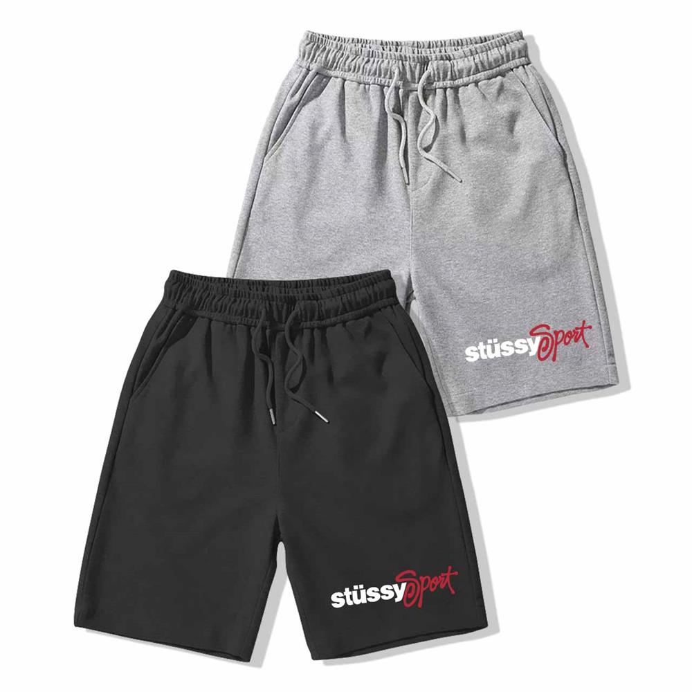 Sommer-Shorts aus Eisseide für Herren, lockere, verkürzte Hose, Stretch, schnelltrocknende Trainingshose, bedruckte Strandhose, große Badehose_voghion.com