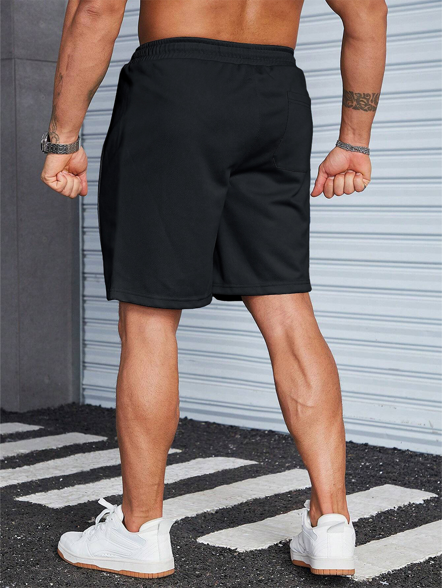 Sommer-Shorts aus Eisseide für Herren, lockere, verkürzte Hose, Stretch, schnelltrocknende Trainingshose, bedruckte Strandhose, große Badehose_voghion.com
