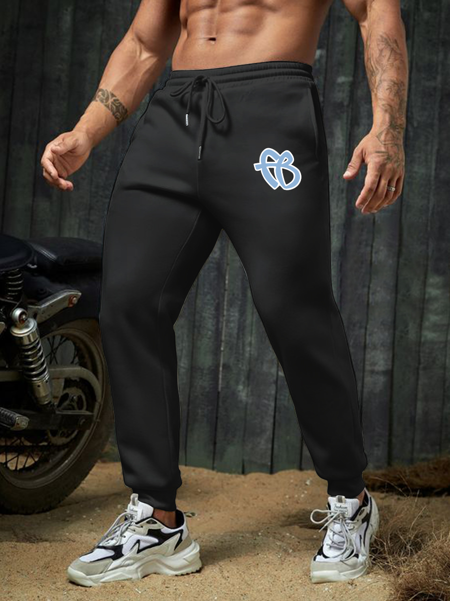 Autumn and Winter Mens Casual Pants Pure Cotton Straight Oversized Long Pants Middle Aged Loose Sports Mens Pants_voghion.com