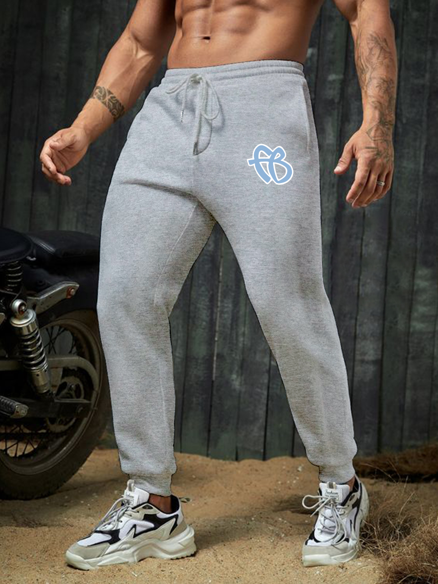 Autumn and Winter Mens Casual Pants Pure Cotton Straight Oversized Long Pants Middle Aged Loose Sports Mens Pants_voghion.com
