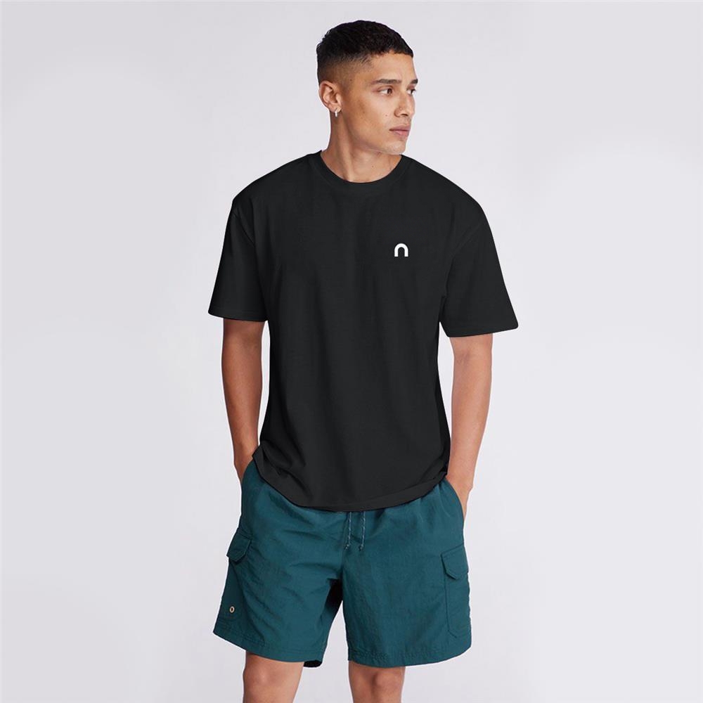 Mit Markenlogo 100 % Baumwolle Sommer Herren Lose T-Shirts Lässig Atmungsaktiv Kurze Ärmel Mode Outdoor High Street Top_voghion.com