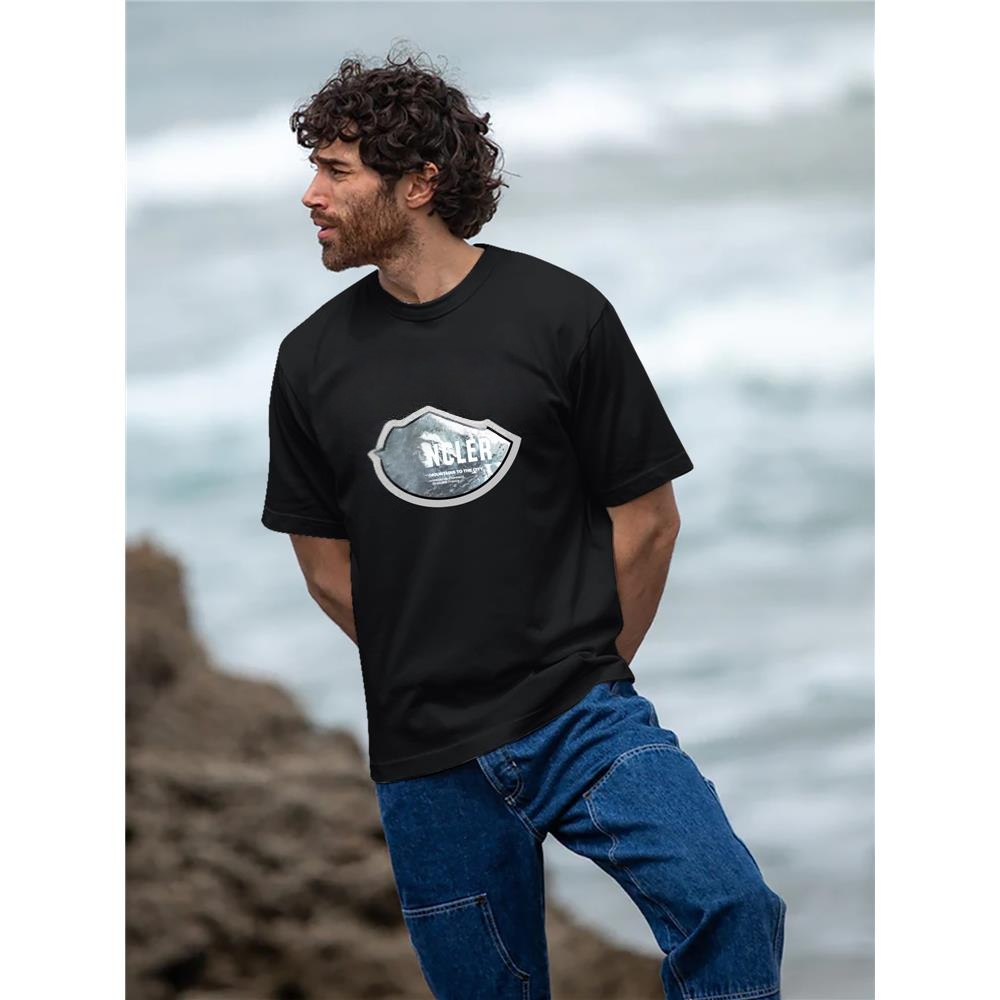 With Brand Logo 100% Cotton Summer Men Loose T-Shirts Casual Breathable Short Sleeves Fashion Outdoor High Street Top_viptrois.com