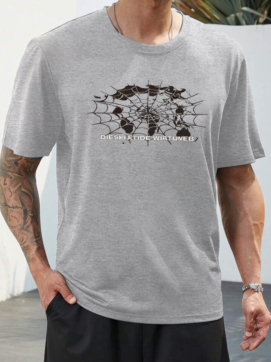 With Brand Logo 100% Cotton Summer Men Loose T-Shirts Casual Breathable Short Sleeves Fashion Outdoor High Street Top_viptrois.com