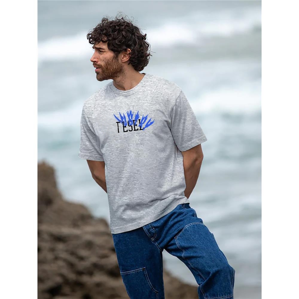 Herren T-shirt Aus Baumwolle Mit Logo Lässiges Kurzarm Oberteil_voghion.com