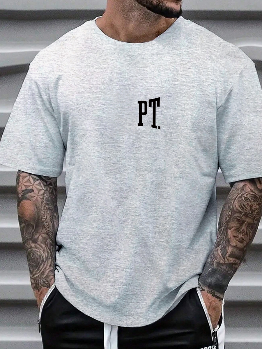 With Brand Logo 100% Cotton Summer Men Loose T-Shirts Casual Breathable Short Sleeves Fashion Outdoor High Street Top_viptrois.com