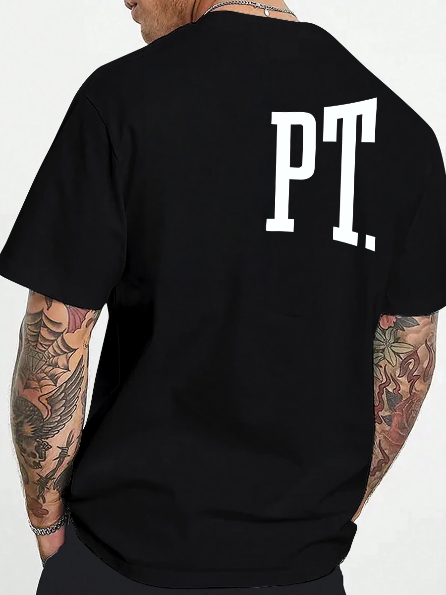 With Brand Logo 100% Cotton Summer Men Loose T-Shirts Casual Breathable Short Sleeves Fashion Outdoor High Street Top_viptrois.com