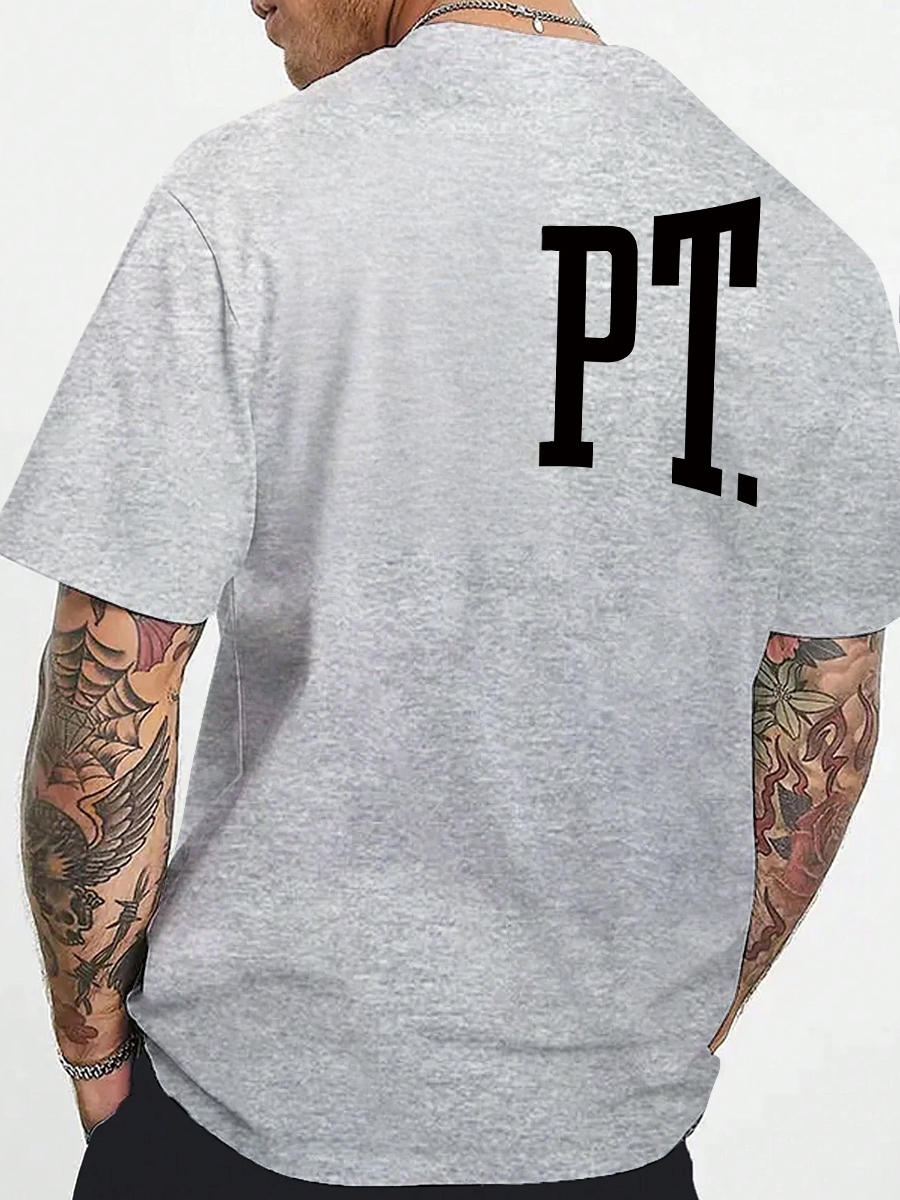 With Brand Logo 100% Cotton Summer Men Loose T-Shirts Casual Breathable Short Sleeves Fashion Outdoor High Street Top_viptrois.com