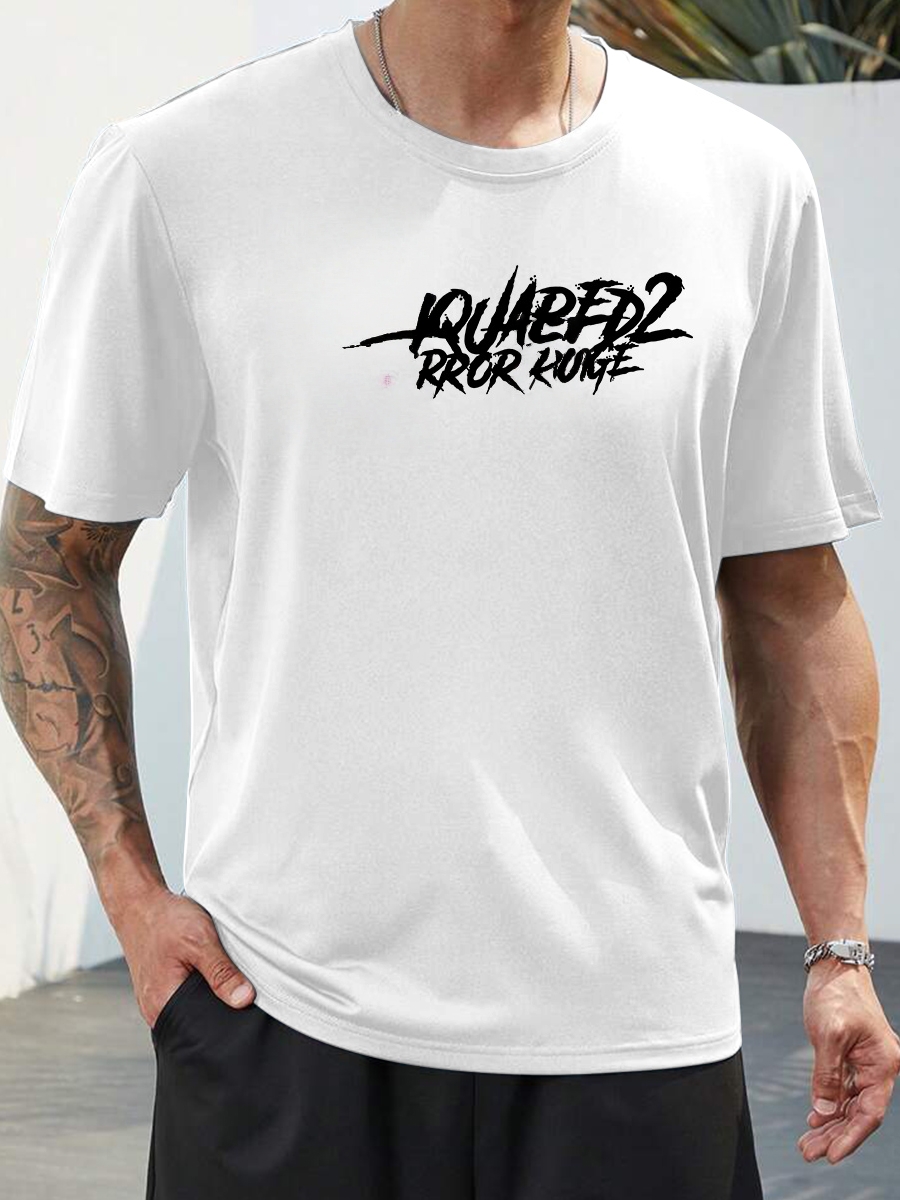 Mit Markenlogo 100 % Baumwolle Sommer Herren Lose T-Shirts Lässig Atmungsaktiv Kurze Ärmel Mode Outdoor High Street Top_voghion.com
